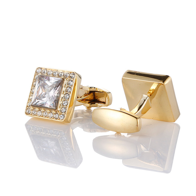 Cufflinks for Men | Golden Diamonds cufflinks | Trendy Cufflinks for Men | Fancy Cufflinks for men