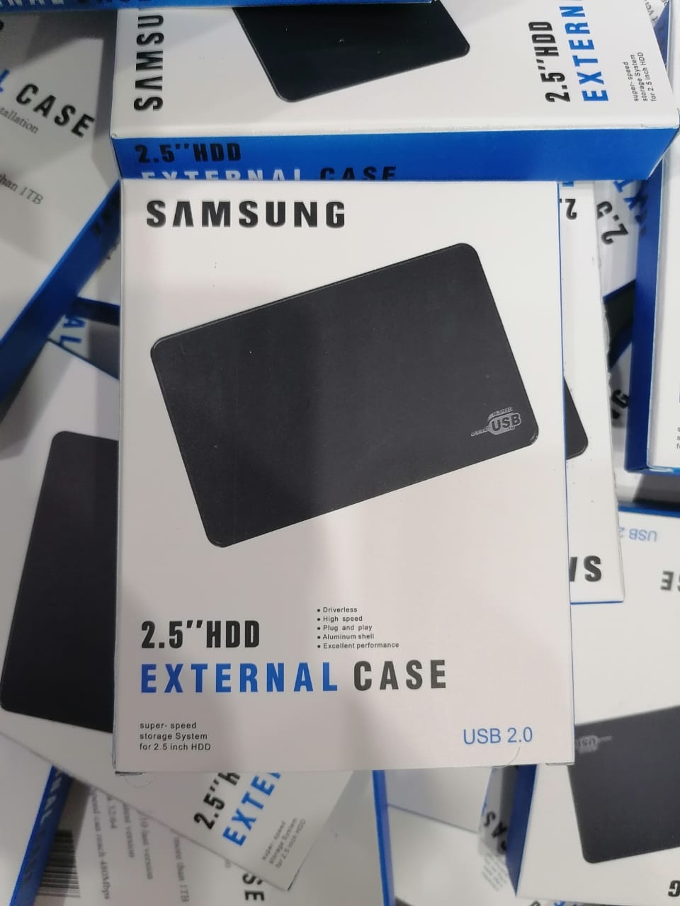 Super Slim 2.5 Inch HDD Enclosure USB 2.0 Plastic Body Hard Disk Case For SSD Disk Case HDD Box USB 2.0 HD External HDD Enclosure