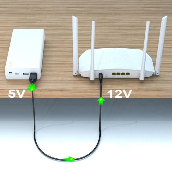 Router Cable WiFi to Powerbank Cable Connector DC 5V 9V 12V USB Cable Boost Converter Step-up Cord for Wifi Router