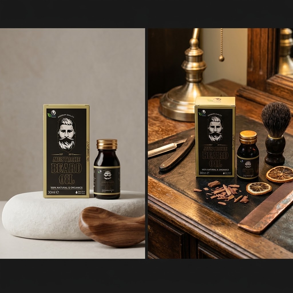 Mustaches Beard Oil / Beard Growth Fast 100 % Natural & Organics