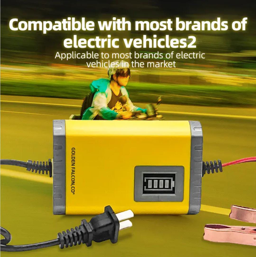 LEAPORIX SMART EZEE 12V 4Amp Battery Charger – Fast Charging with Overload Protection