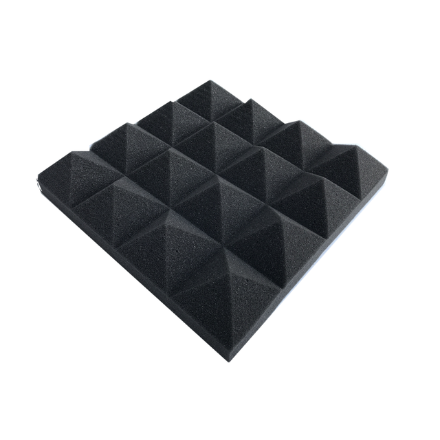 24pack 25x25x5cm Studio Acoustic Soundproof Foam Pyramid Sound ...