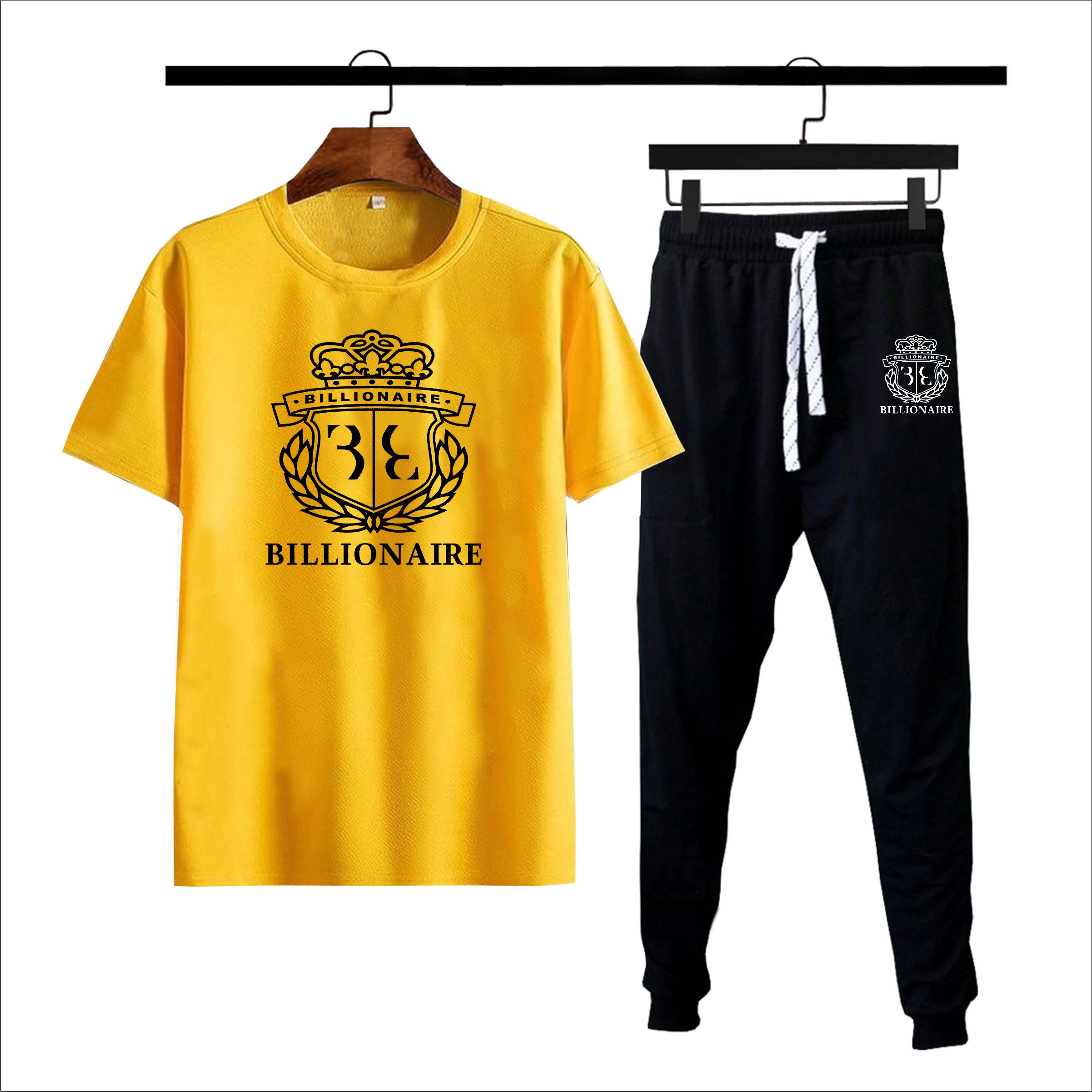 billionaire printed Tracksuit For Men & Boys Soft & Comfortable Fabric Trouser & Tshirts For Men