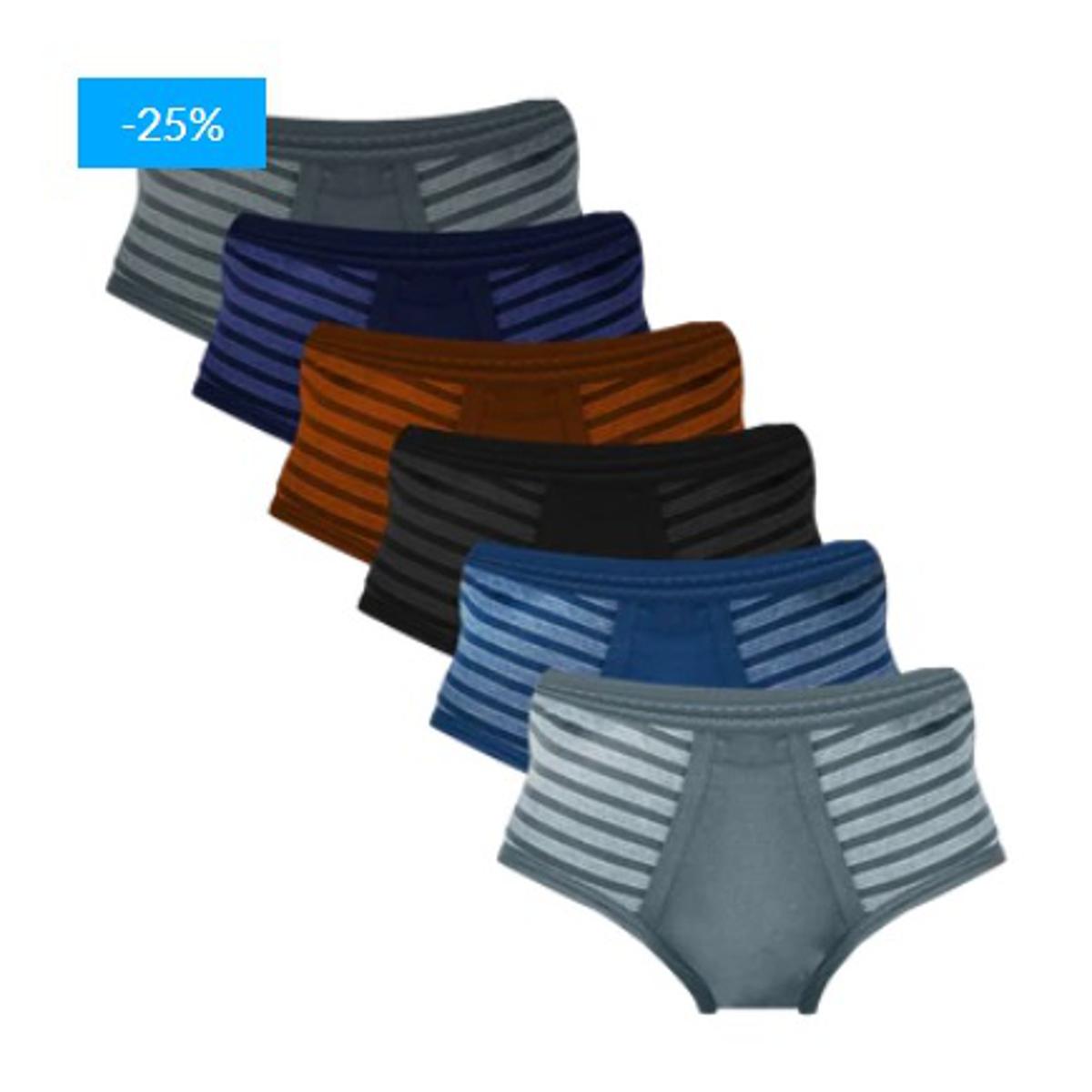 Mens Underwear Cotton Arino Casual Use, front Open
