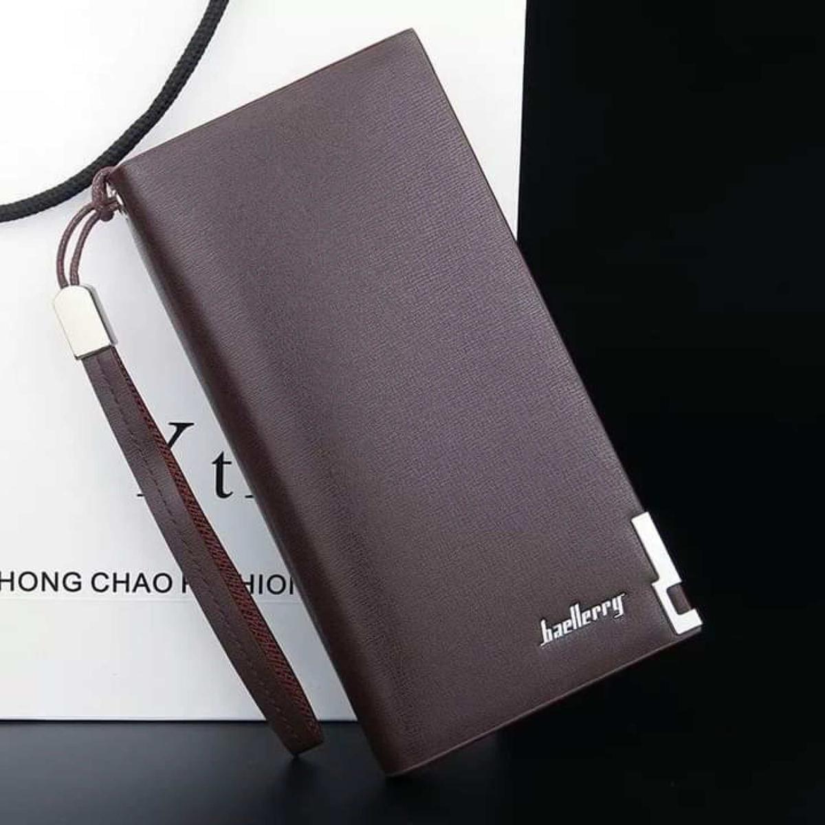 Long PU Leather Mobile and Business Wallet for Unisex