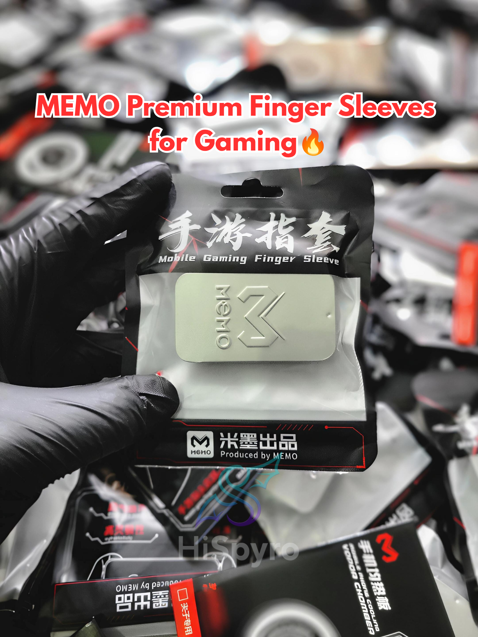 MEMO Premium Finger Sleeve Gaming Gloves for PUBG & Free Fire High Quality Finger Sleves with Box | MEMO Gaming Finger Sleeves for Mobile Gamers, Breathable & Sweatproof Finger Gloves for PUBG / Free Fire Best Quality Anti-Slip Thumb Sleeves