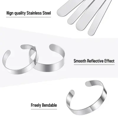 Stainless steel deals cuff bracelet blanks