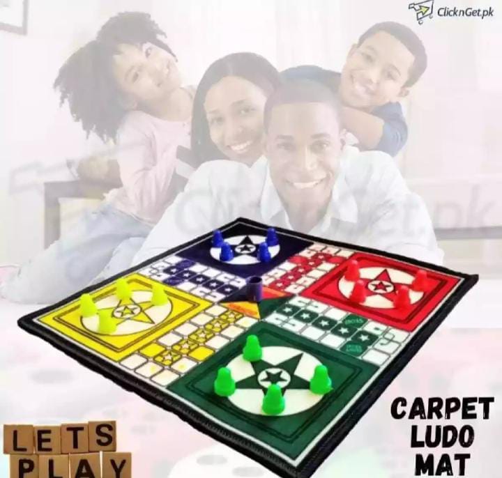 Ludo Matt Carpet Rug Large Size Ft Fold able and Washable ludo