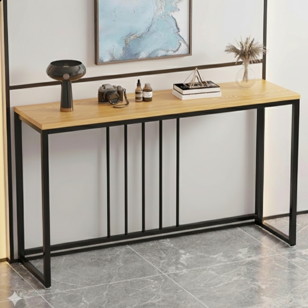 Luxury Golden Metal Console Table with Marble Top | Modern Entryway & Hallway Console Table for Living Room & Bedroom