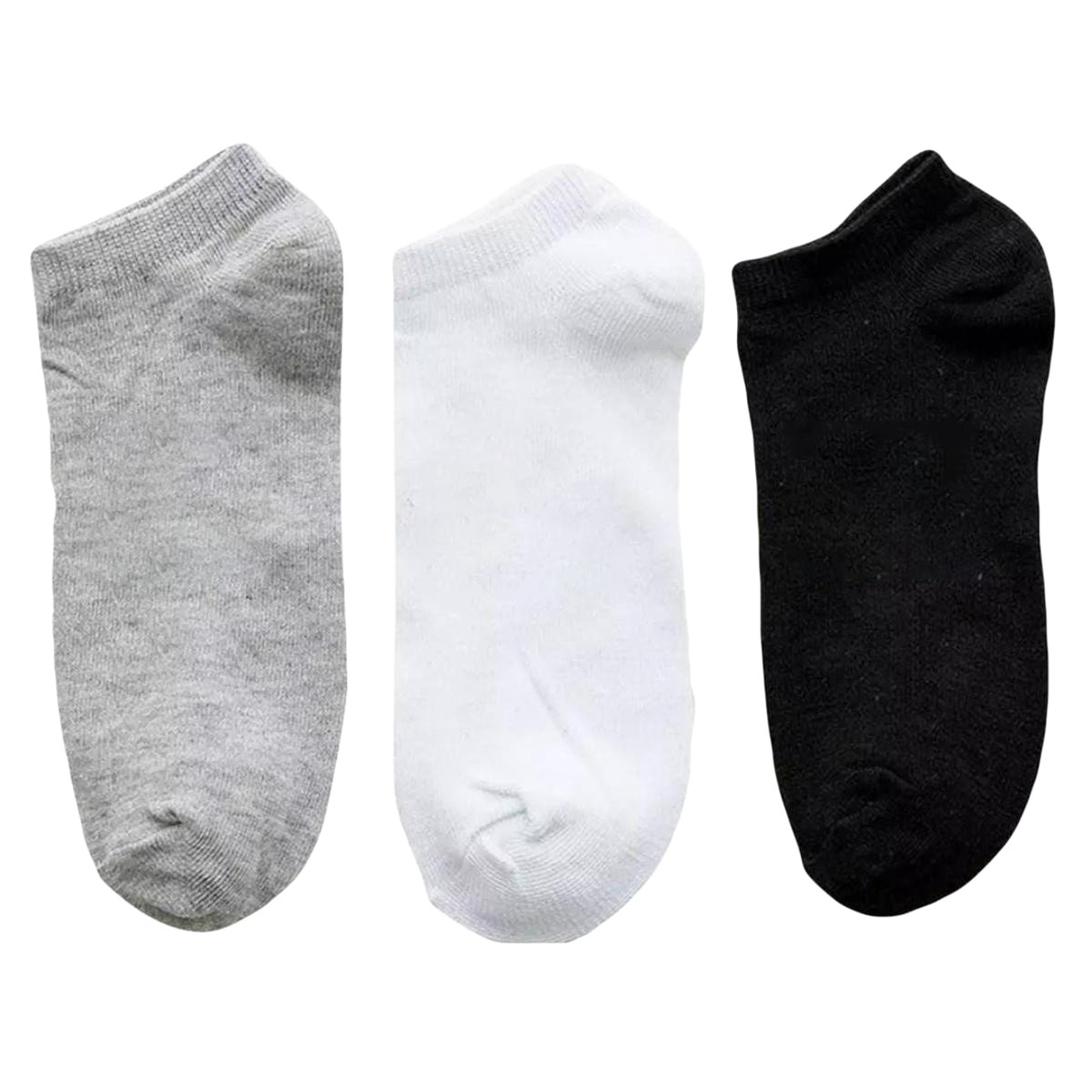 3 Pairs Cotton Ankle Socks For Men Women - Random colors