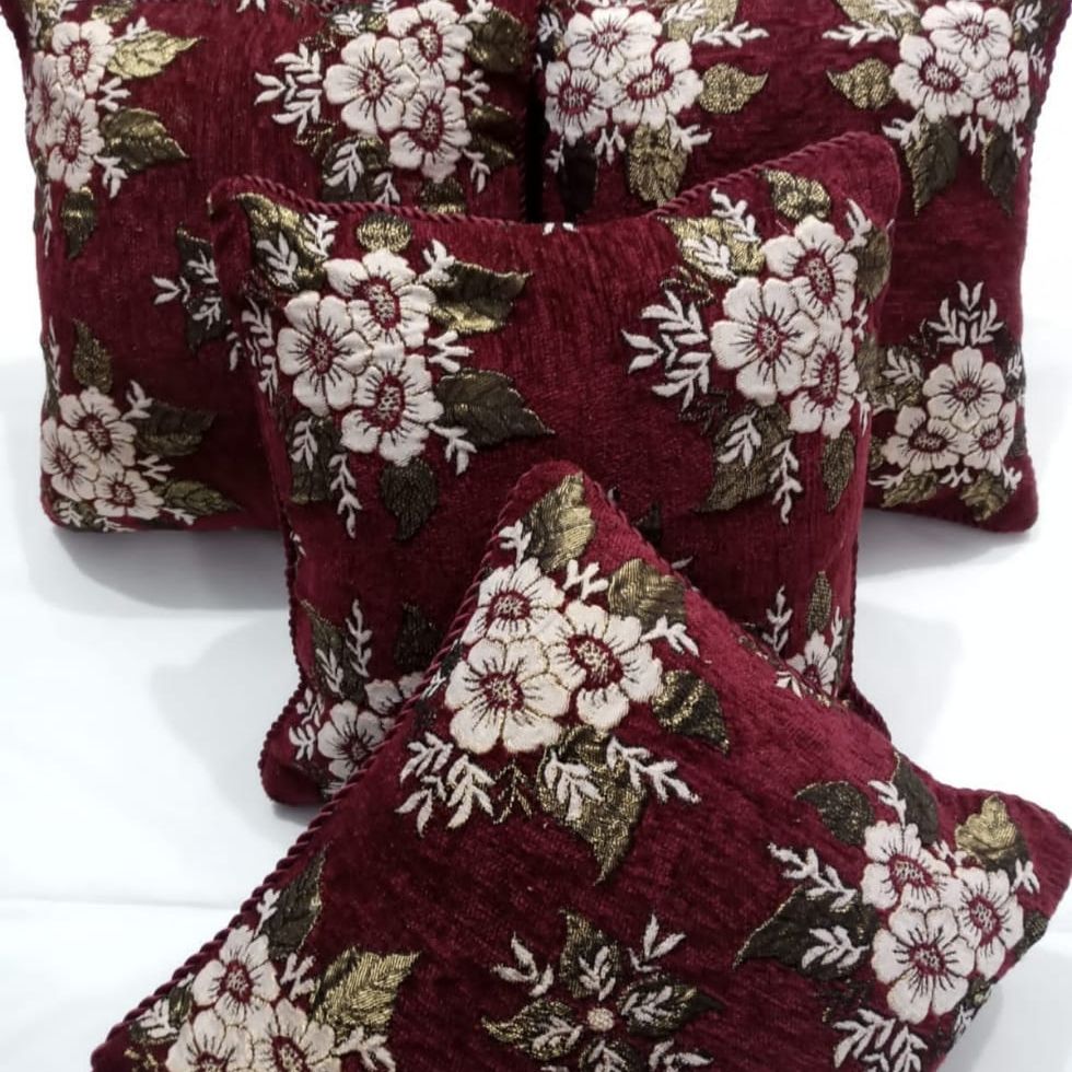 Velvet Cushion Cover 5Pcs Set