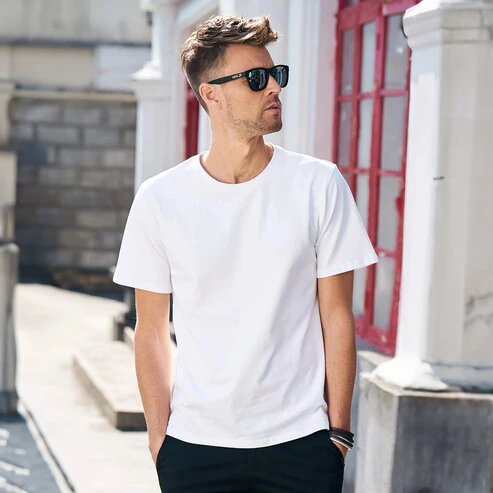 White T-Shirt Round Neck For Men Summer Collection