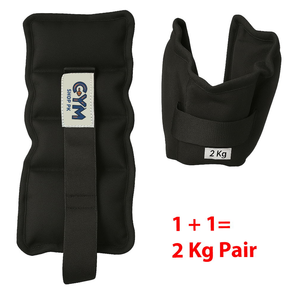 ankle weights 2Kg Pair for Fitness, Running, Walking, Gym & Home Workouts By GYM SHOP PK
