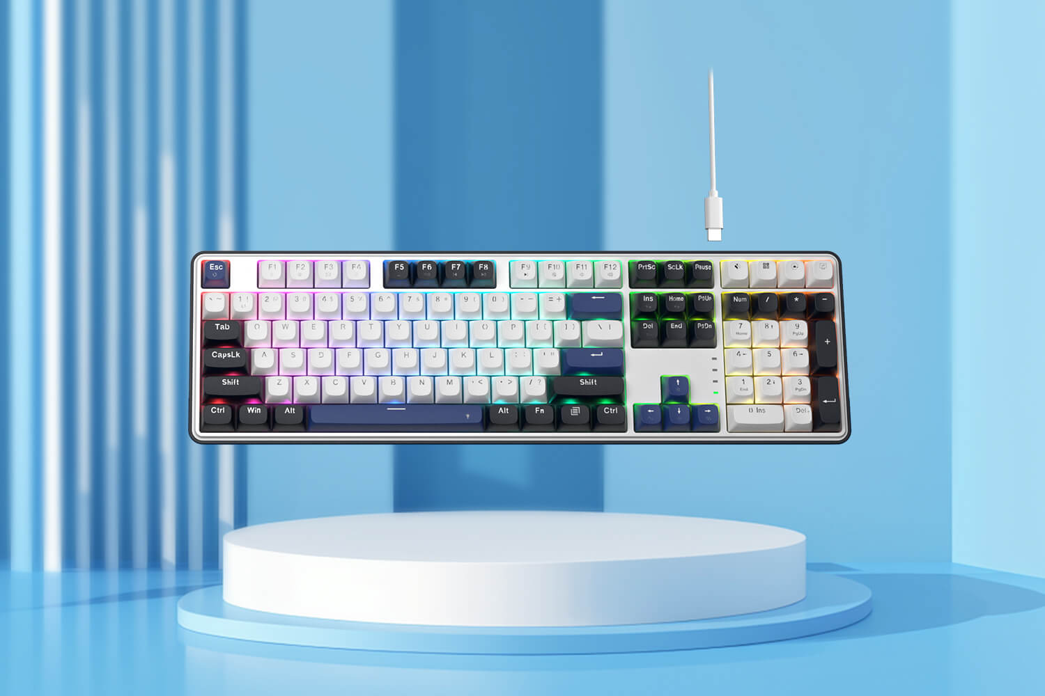 Redragon K689 WYVERN RGB Wired Mechanical Keyboard Full Size Upgraded Hot-swappable Socket Custom Linear Switch 15 0fc94298bff8f3f3cf68e999aa0769f3