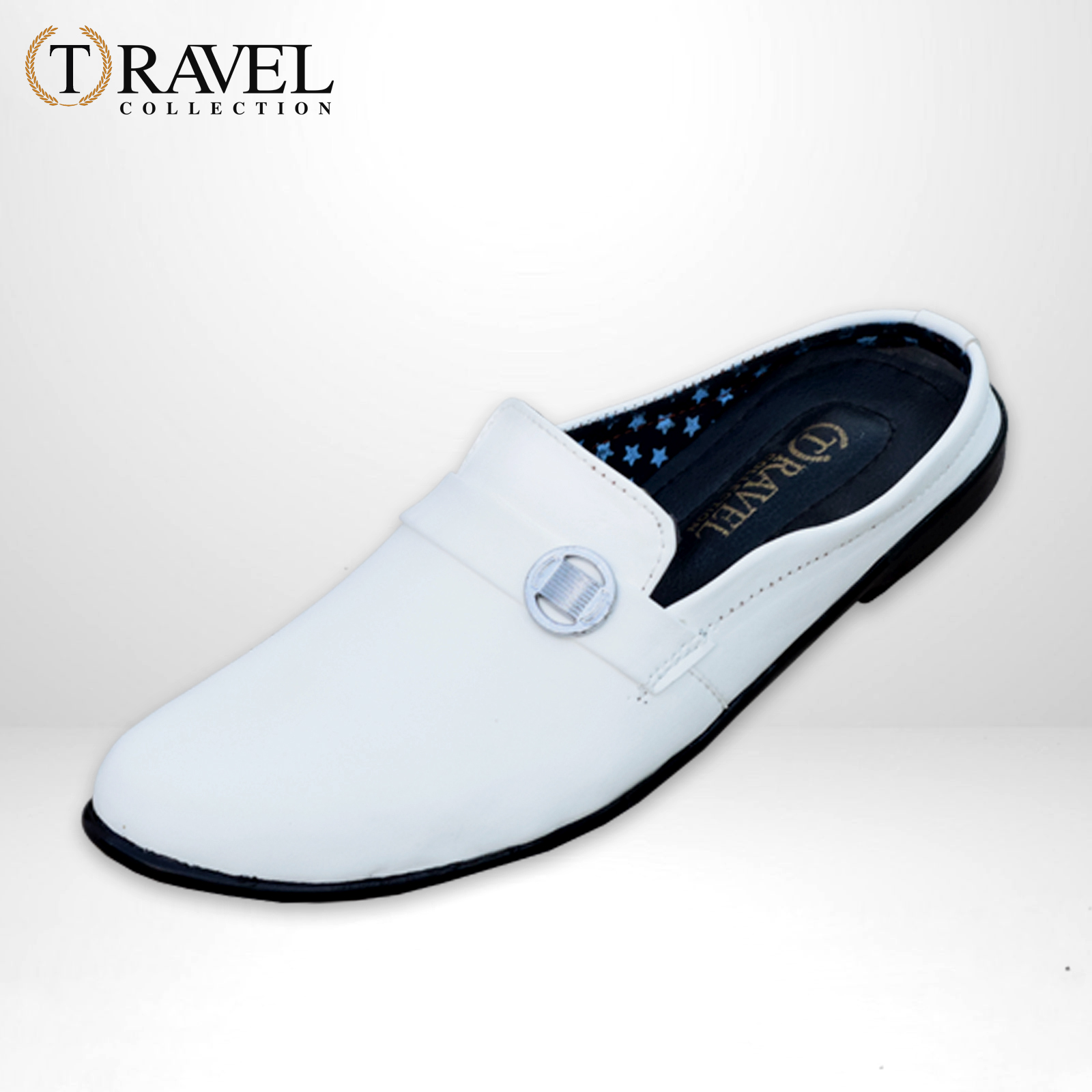 Travel Collection - Casual White Shoes - Best Quality Half Loafers Shoes for Men - White Color