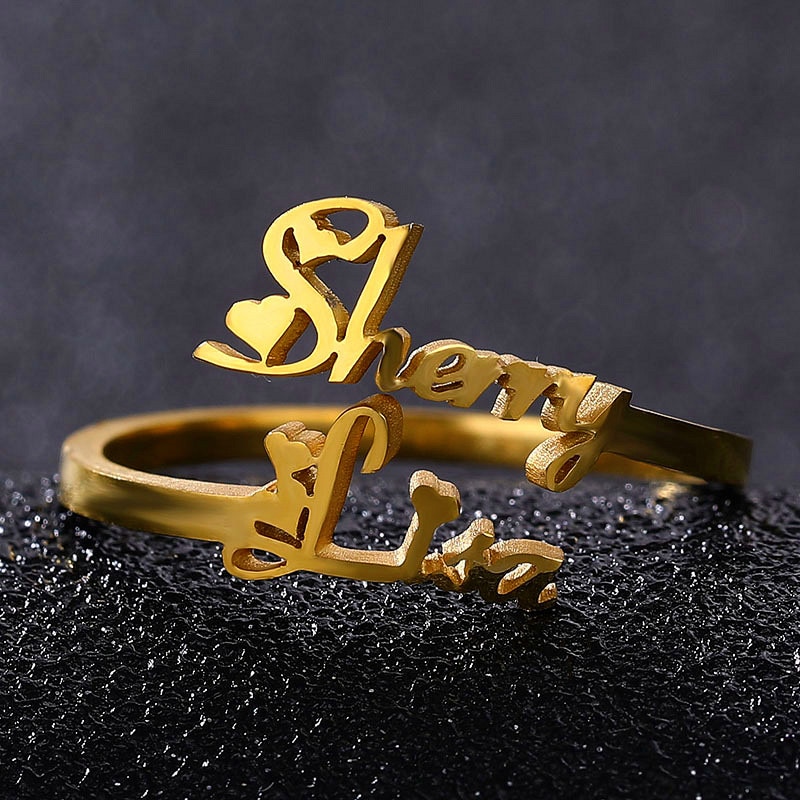 The Jewel Lodge Customize Name Rings for Girls, Jewellery for girls, Rings for girls, Name rings, Ring with name