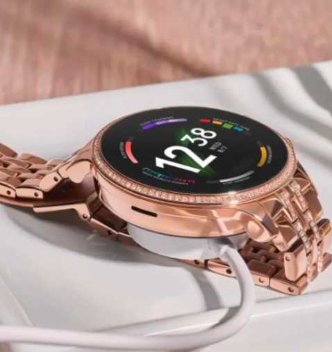 Smart Watch For Girls Gen9 – HD Display 1.3" Screen, Bluetooth Calling, Dual Straps (Rose Gold, Premium Design)