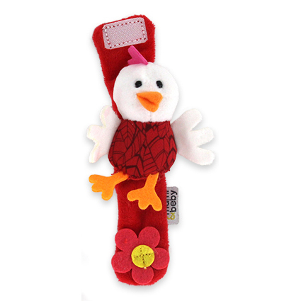 Baby Wrist Rattle Toy – Soft Animal Wristband for Infants 0-12 Months, Sensory Development & Early Learning, Newborn Rattle Bracelet Baby Toy