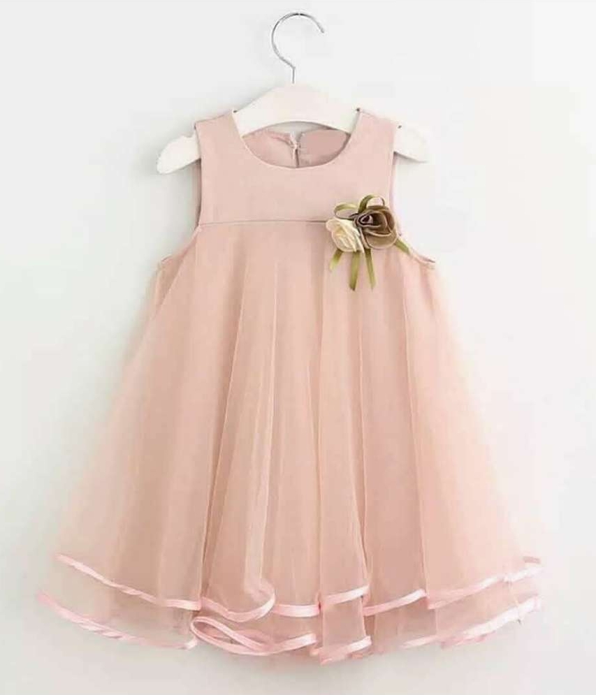 peach color dress for baby girl