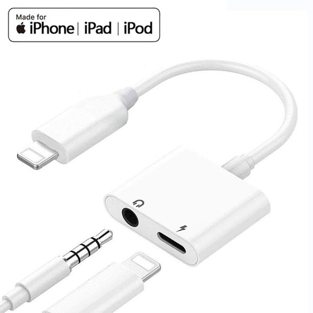iPhone Dual Port Splitter 3.5mm + 