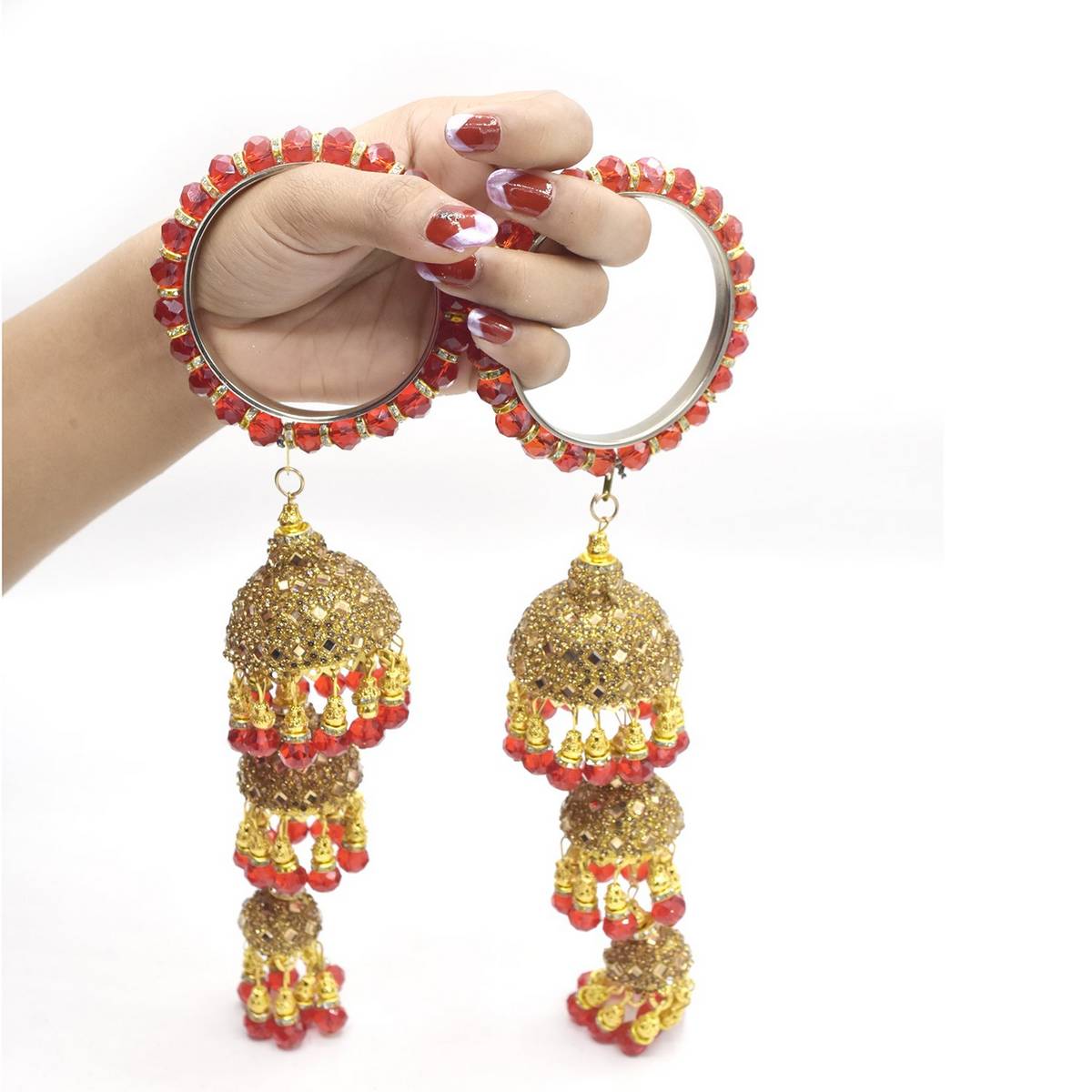 punjabi bangles jhumka