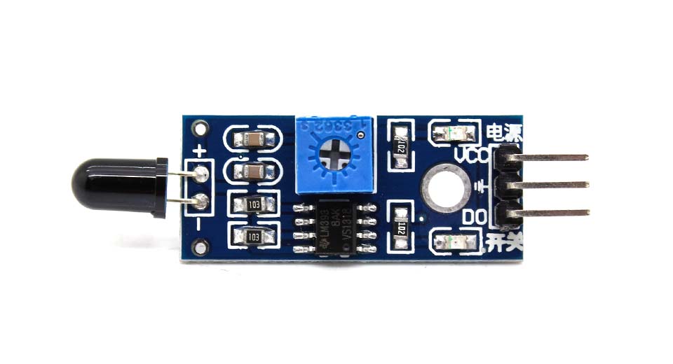 LM393 3 Pin IR Flame Detection Sensor Module Fire Detector Infrared Receiver Module for arduino
