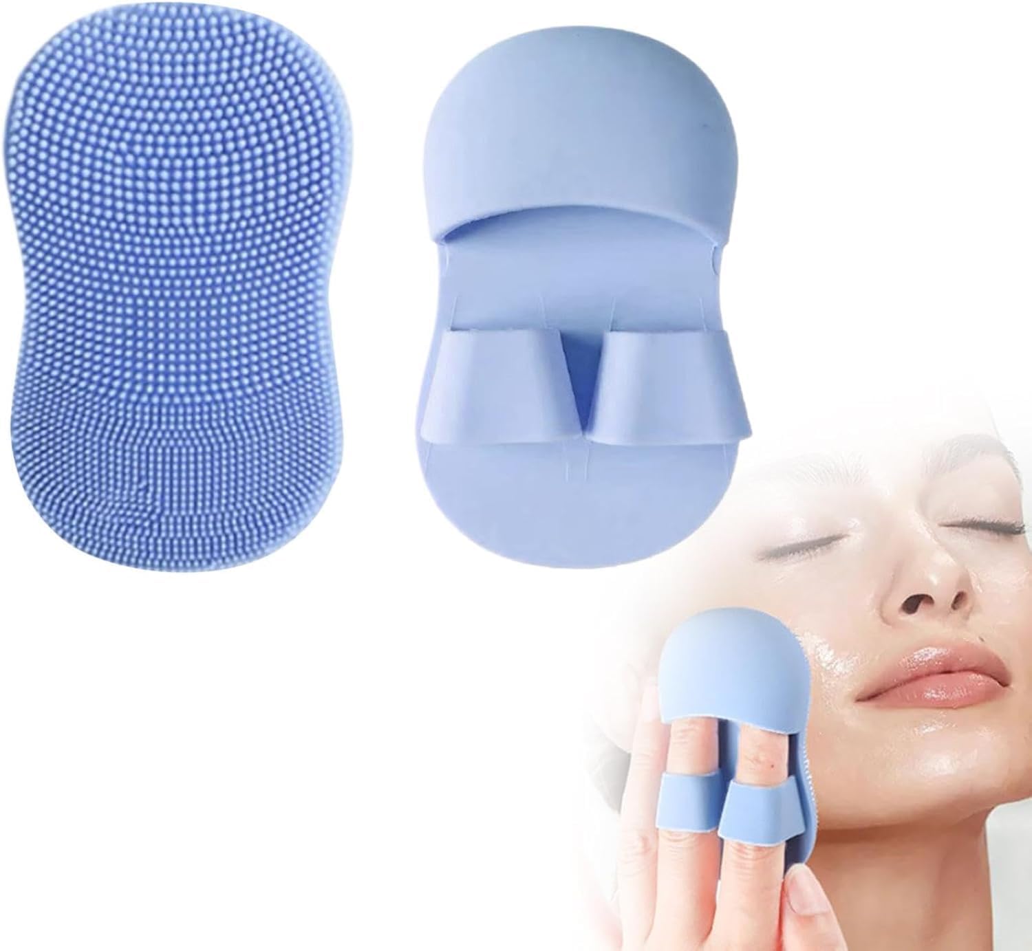 Silicone Face Scrubber for Women & Men | Soft Facial Cleansing Brush | Deep Pore Cleaner | Exfoliating Face Wash Massage Tool | Blackhead Remover Skin Care Brush