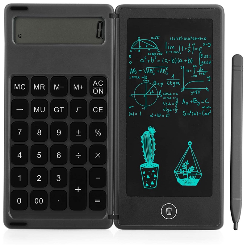 Calculator Notepad 6 Inch LCD Writing Tablet Digital Drawing Pad with