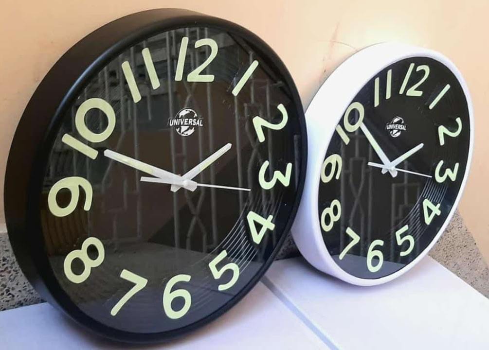 FANCY AND ATTRACTIVE WALL CLOCK NEON LIGHT NIGHT VISION STYLISH DESIGN