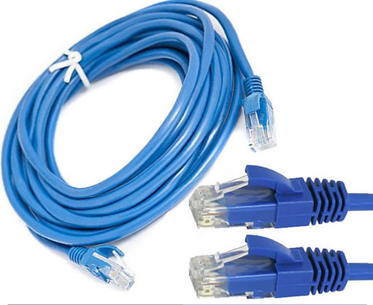 LAN Cable 9m Fixed Connectors 9 meter : 30 feet Ethernet Internet Wire ...