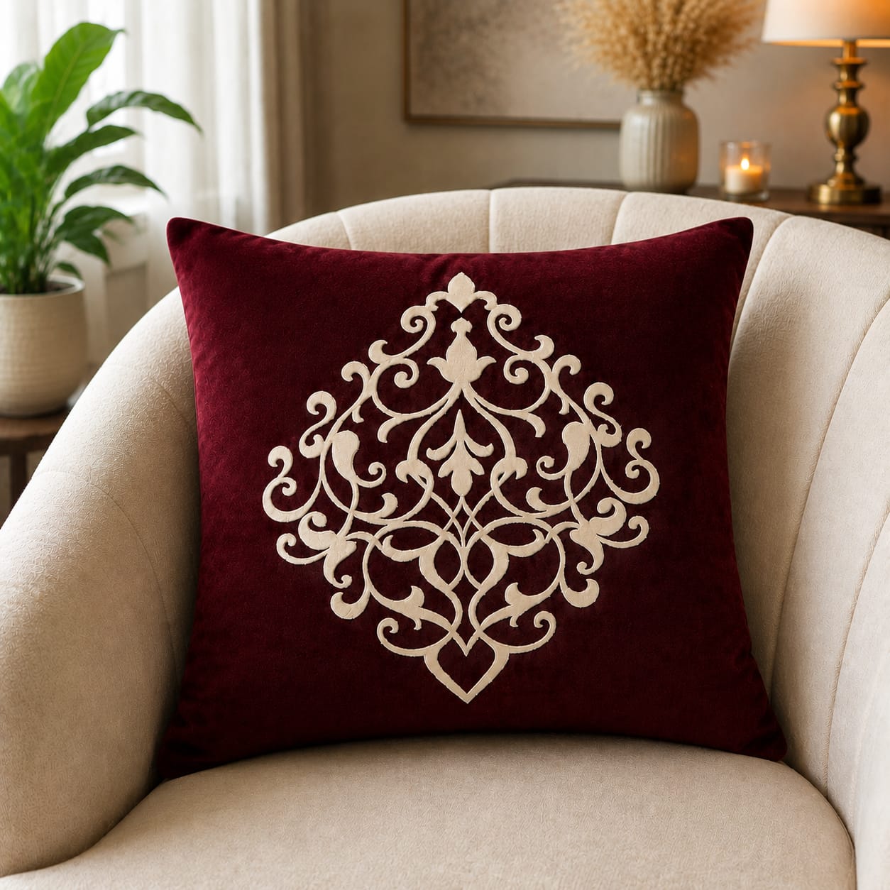 Decent Soft Velvet Cushion Cover Specific Style/ Color Best For Sofa And Bed Decorated By Ayat Bedding