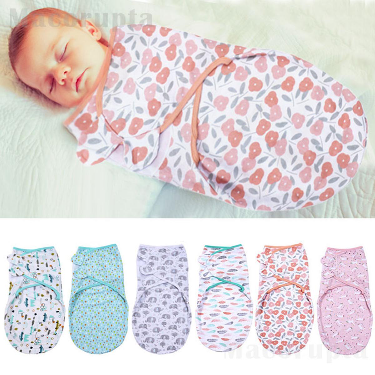 Summer Swaddle Assorted Design New Baby Sleeping Bag Newborn Swaddle - Wrap Swaddle Soft 100% Cotton Sleep Blanket Baby Blankets