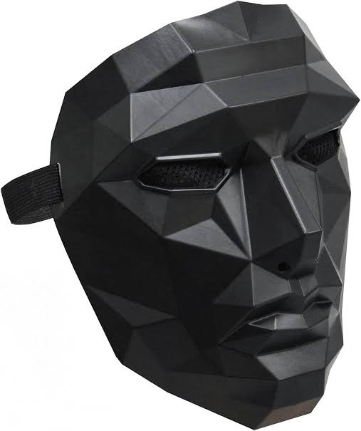 The Squid Game Cosplay MaskSquid TV Show Halloween Costume Mask Square Triangle Circle Front Man (Front Man)Halloween Game Mask, Carnival Mask, Game Mask, Black Mask, Halloween Cosplay, Gadget, Man Mask, Circle, Triangle and Square, One Size Fits All for