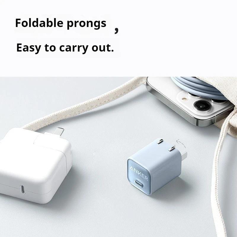 Original Anker 30W nano 511 GaN Charger PPS QC3.0 Quick PD Charge 10\9 condition PD 3.0 Fast Universal  Compatibility Adapter
