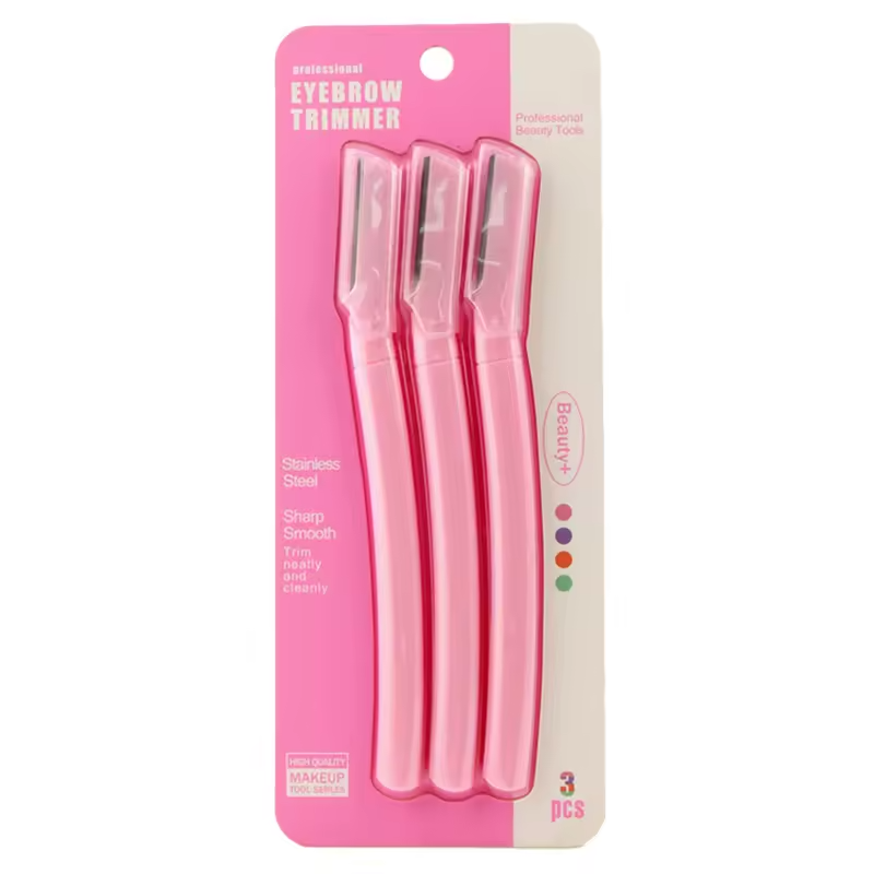 Face Razor for Women Girls Facial Hair Pack of 3 Painless Facial Hair Removal Eyebrow Shaper for Upper Lip