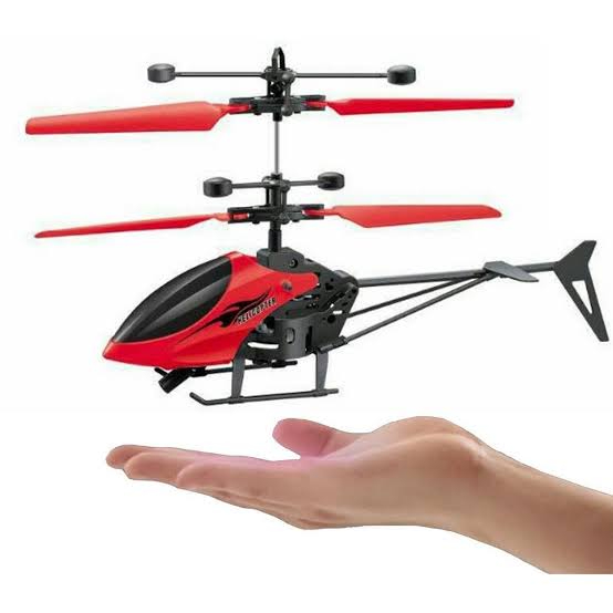 Gravity Sensor Toy Remote Control Helicopter for Boys/Kids Age 5 + Years, Indoor Palm Sensing Helicopter Rechargeable Helicopter with LED Lights I Pack of 1 I Multicolor