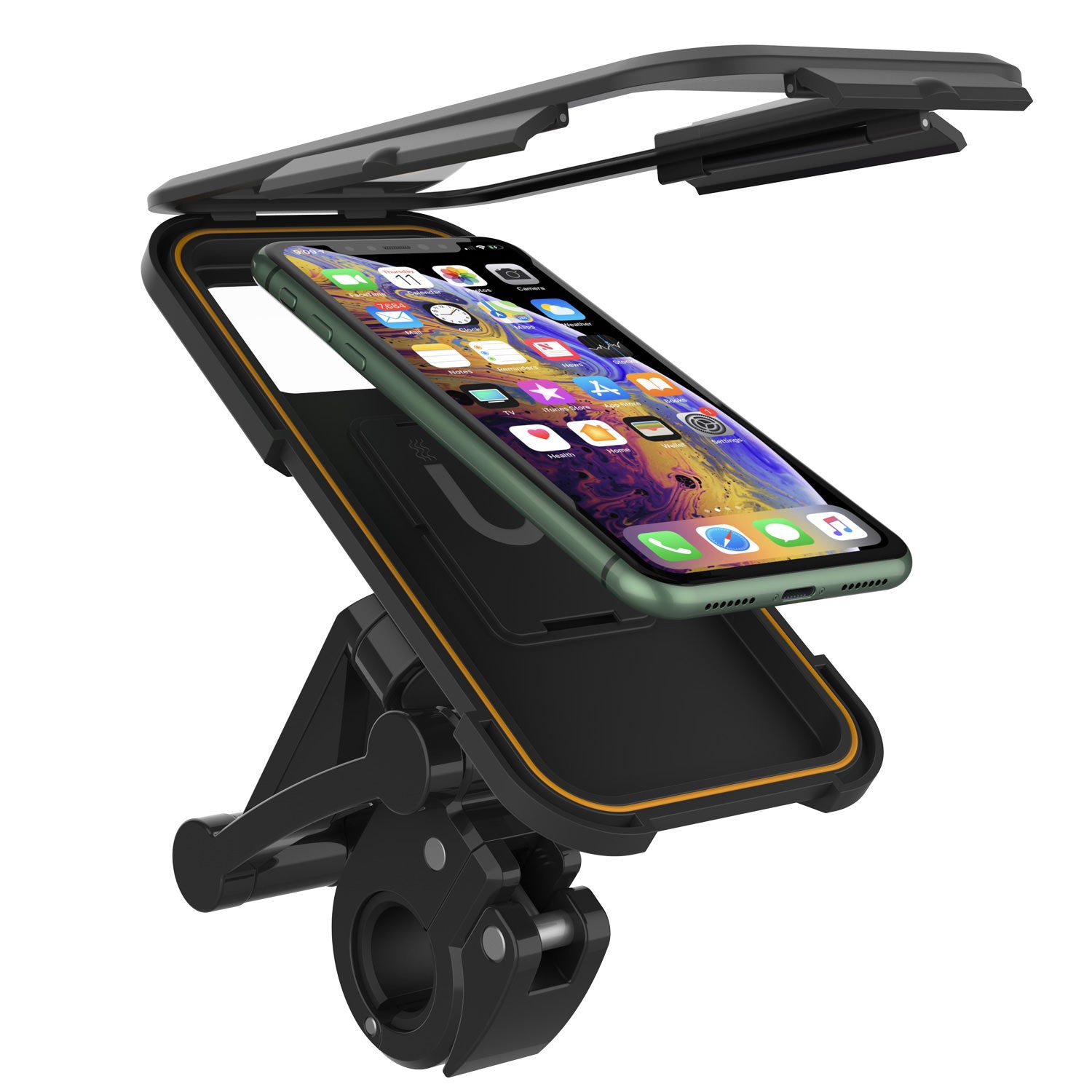 360°Bicycle Motorcycle Phone Holder Waterproof Mirror Mount