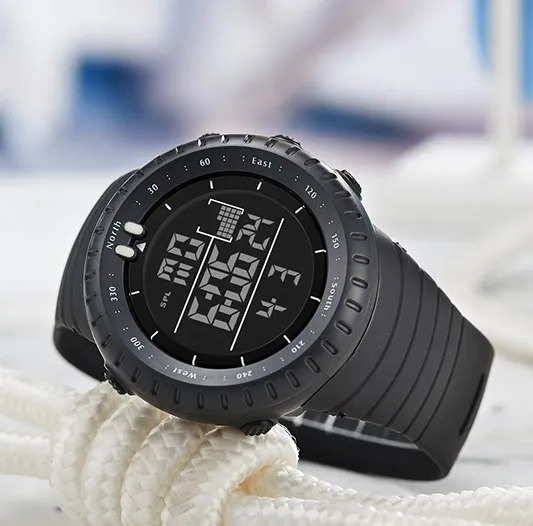 Military Mens Digital Sports Watch Waterproof LED Backlight Tactical Outdoor Chronograph Alarm Stopwatch Rugged Durable