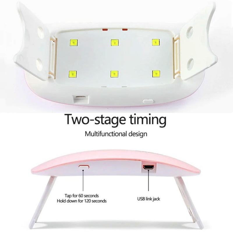 UV LED USB Nail Phototherapy Portable machine - Mini UV LED Nail Lamp Professional LED Gel Nail Dryer with USB Curing Lamp Nail Art Tool Accessory for Home DIY Use |UV LED Gel Varnish Curing Machine