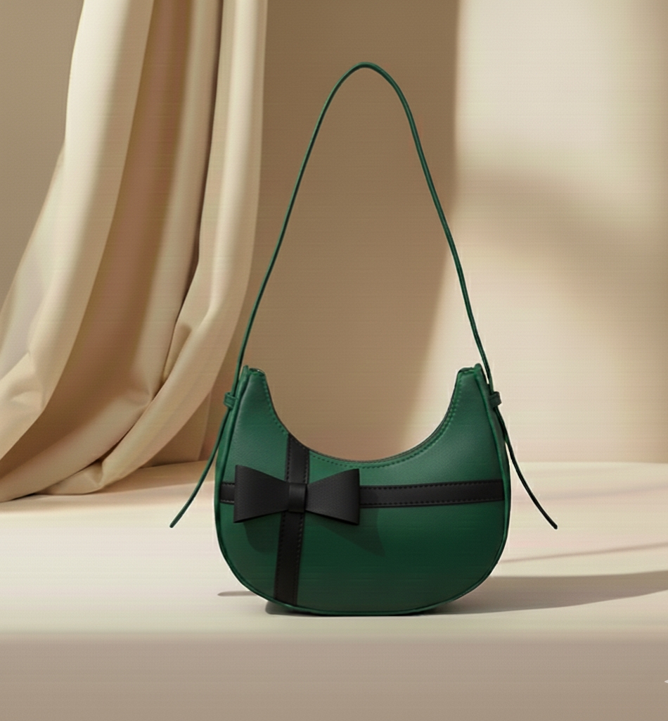 Korean Style Solid Multicolor Color Shoulder Bag for Women | Elegant Underarm Hobo Clutch | Casual Trendy Crescent Purse For Women