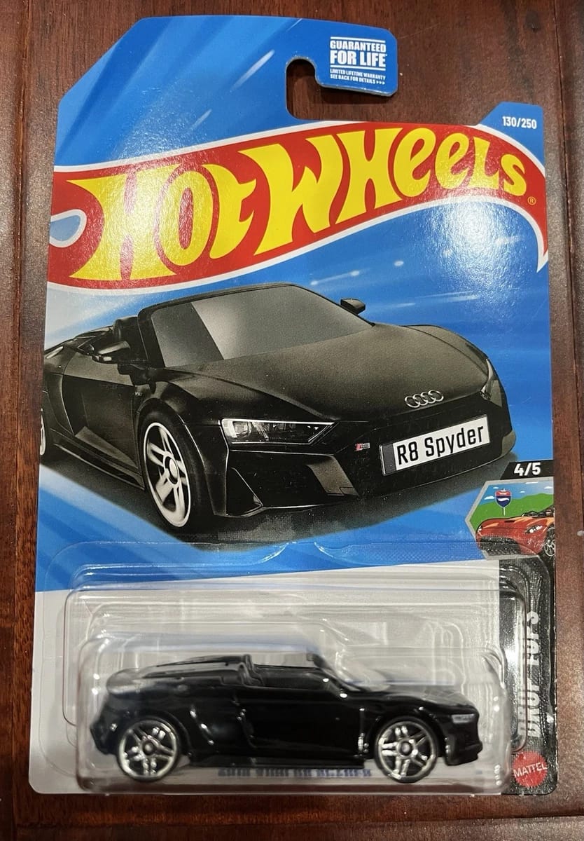 Hot Wheels Audi R8 Spyder Diecast Car | 1:64 Scale | Premium Metal Toy Car for Kids & Collectors | Sports Car Model Hot Wheels | Diecast Metal Toy Car