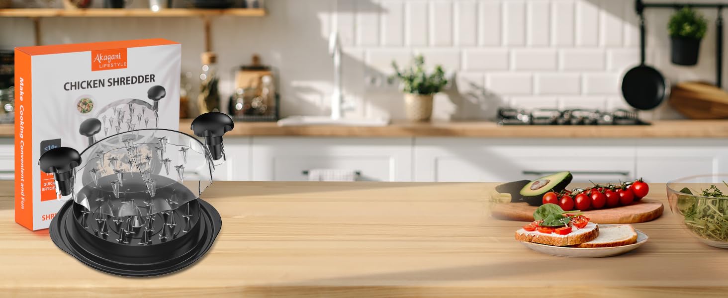 Chicken Shredder Tool Twist With Transparent Lid