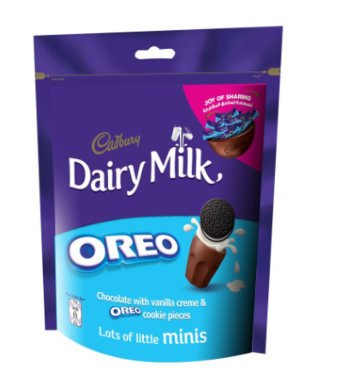 Cadbury Dairy Milk Chocolate Minis With Oreo Cookies Filling 188G