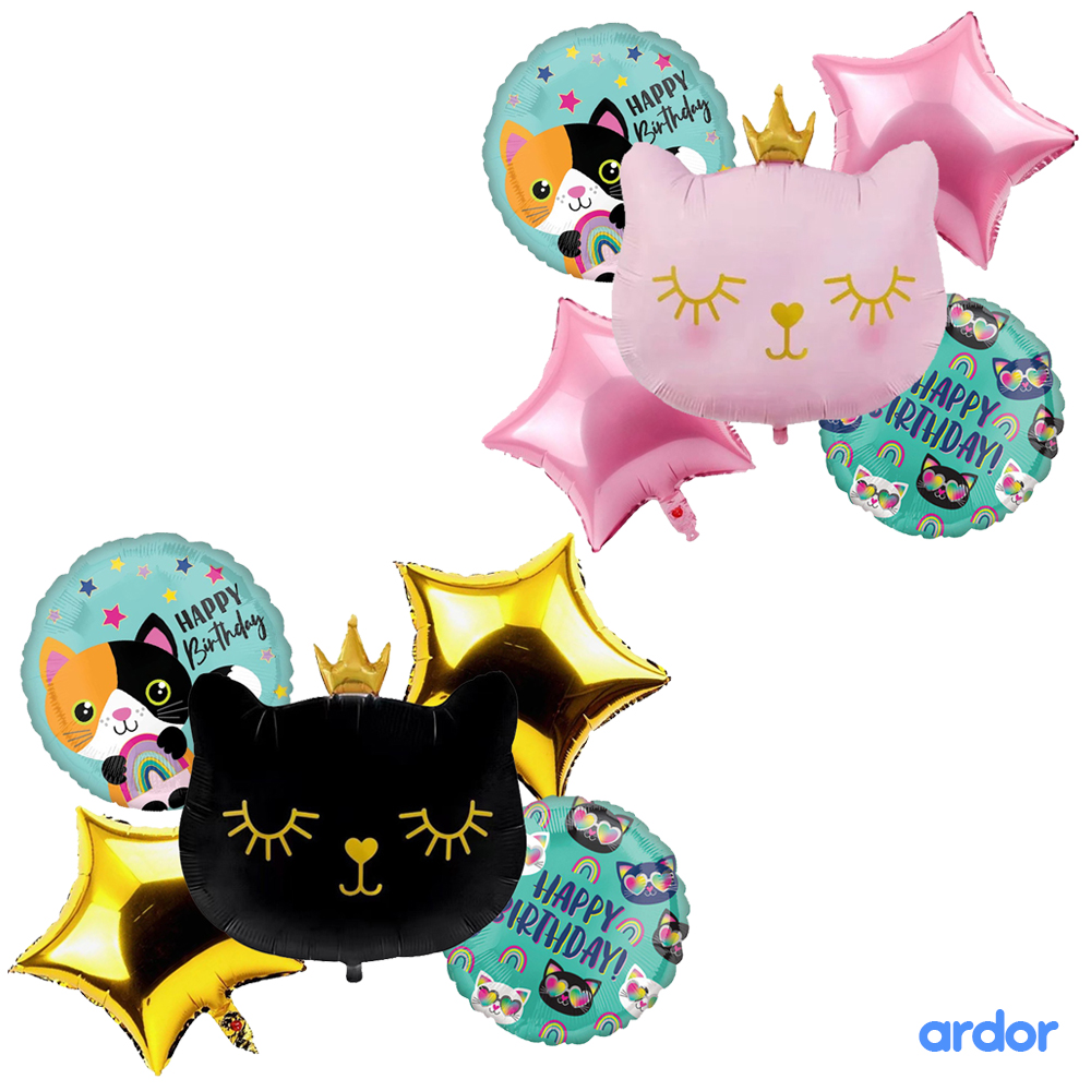 40 Pcs Hello Kitty White Balloon Cat Balloons 12inch Latex Balloons Pink Rose Red Balloon For