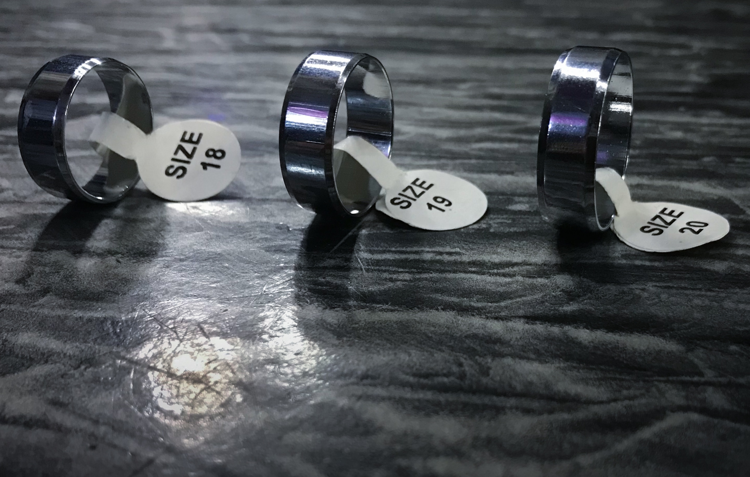 Boy Rings Size 7 Silver Titanium Men Rings For Boys and Girls | Daraz.pk