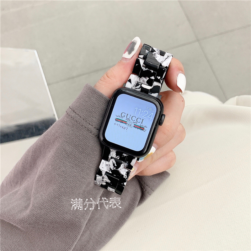 Hot sale Color Resin Apple watch strap suitable for iphone iwatch 7 6 5 4 3