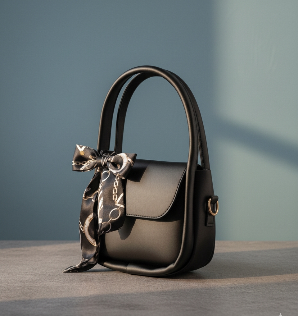 🎀 Elegant Ladies Shoulder Bag 👜  Fashion Crossbody Purse with Polka Dot Bow ✨