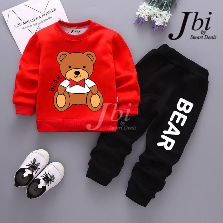 thumbnail image 2 of A2Z 4 Kids Boys Designer Brooklyn 76 Red Tracksuit Set – 100% Cotton – Ages 5-13 Years 2 of 5