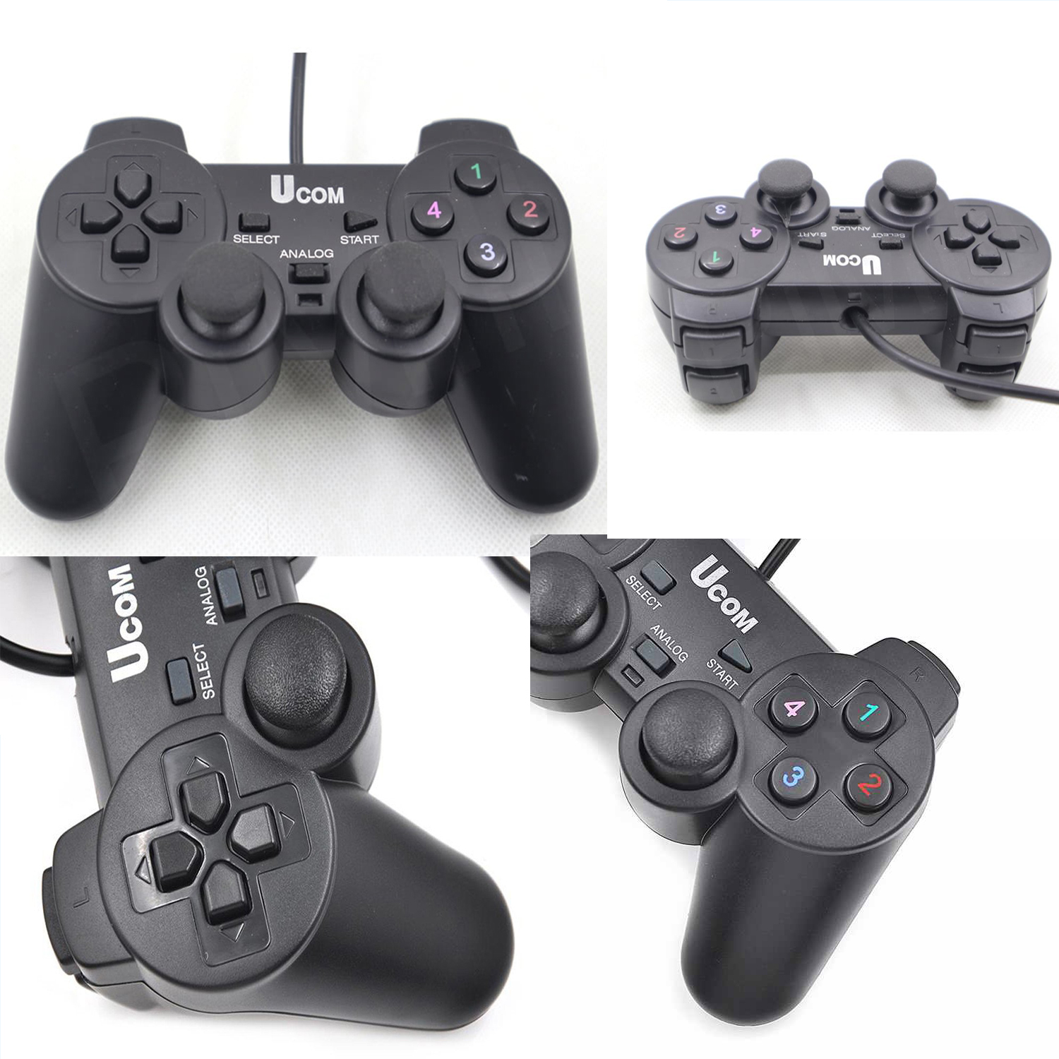 JoyStick Wired USB 2.0 Black Gamepad Joystick Joypad Game Controller For PC Laptop Computer For Win7/8/10 XP