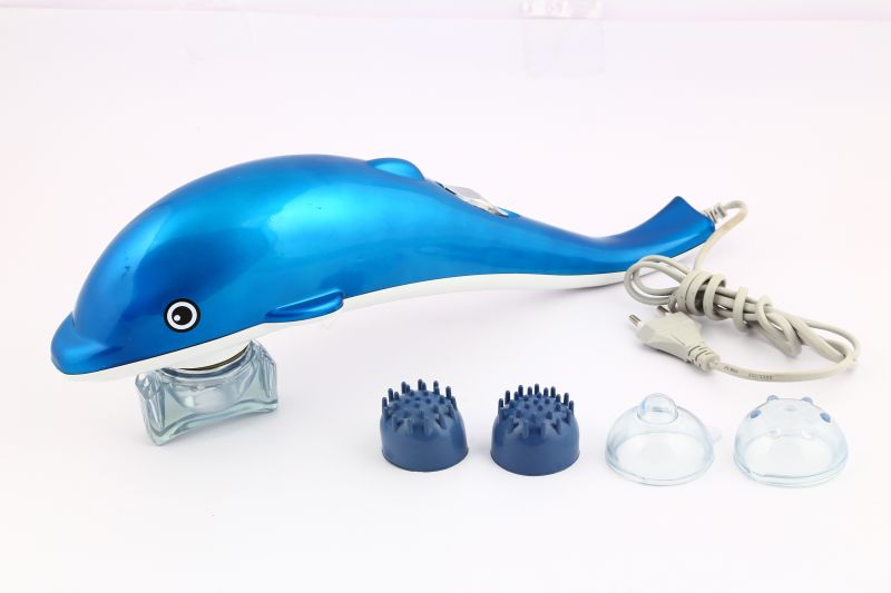 Dolphin Handheld Body Massager for Pain Relief with Powerful Vibration For  Unisex body vibration massage machine fish massage Dealsure Massager with  Vibration, Magnetic, Fat Infrared Therapy to Aid in Stress power source